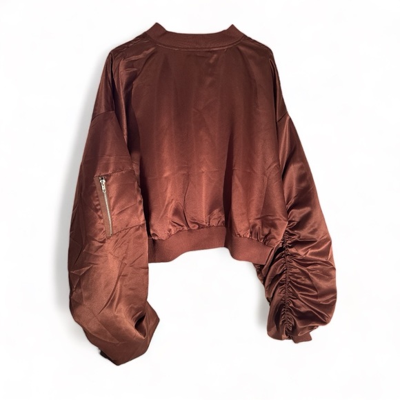 Chocolate bomber jacket - Picture 4 of 4